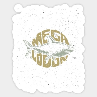 Megalodon t shirt Sticker